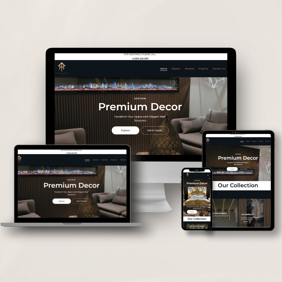 A modern and responsive e-commerce store showcasing unique wall decor and art pieces in Canada