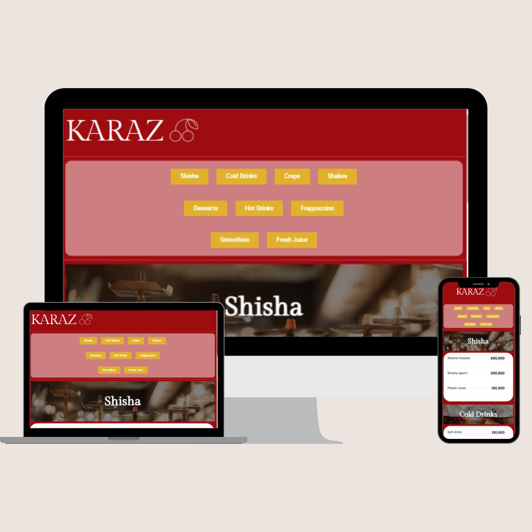 Karaz Menu
