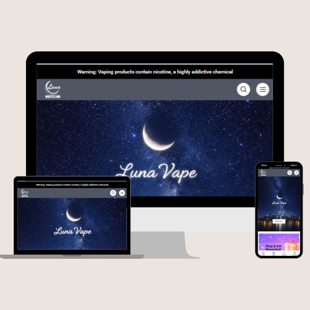 Luna Vapes Catalog Website